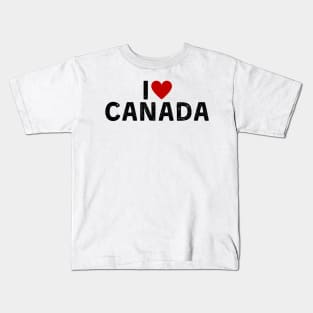 I Love Canada Kids T-Shirt